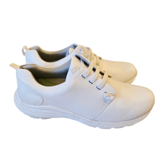 Align Nurse Mates Comfort Working Walking Slip On White Leather Shoes Size 9M - Picture 3 of 8